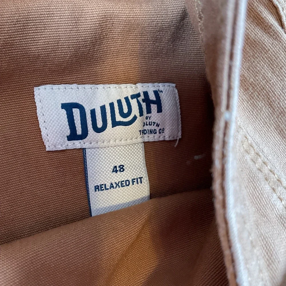 Duluth Trading Co. Relaxed‎ Fit Canvas Cargo Shorts Mens Size 48 Copper